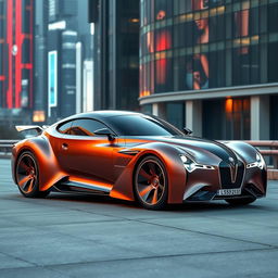 An exotic supercar that innovatively merges the classic 1939 Chevrolet Coupe widebody with elements of a futuristic BMW SUV