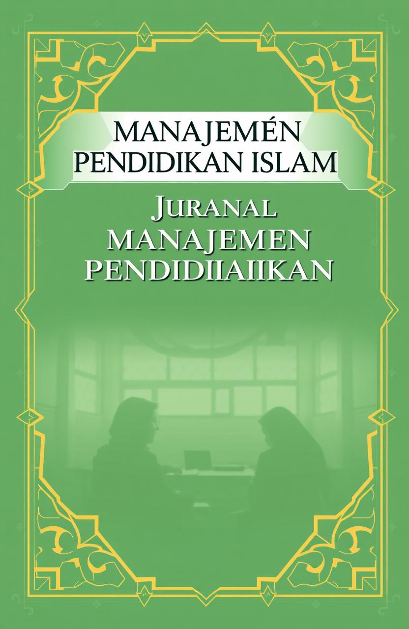 A professional journal cover design for an Islamic educational management journal