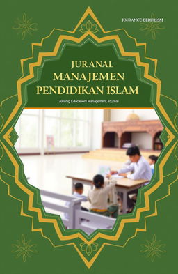 A professional journal cover design for an Islamic educational management journal