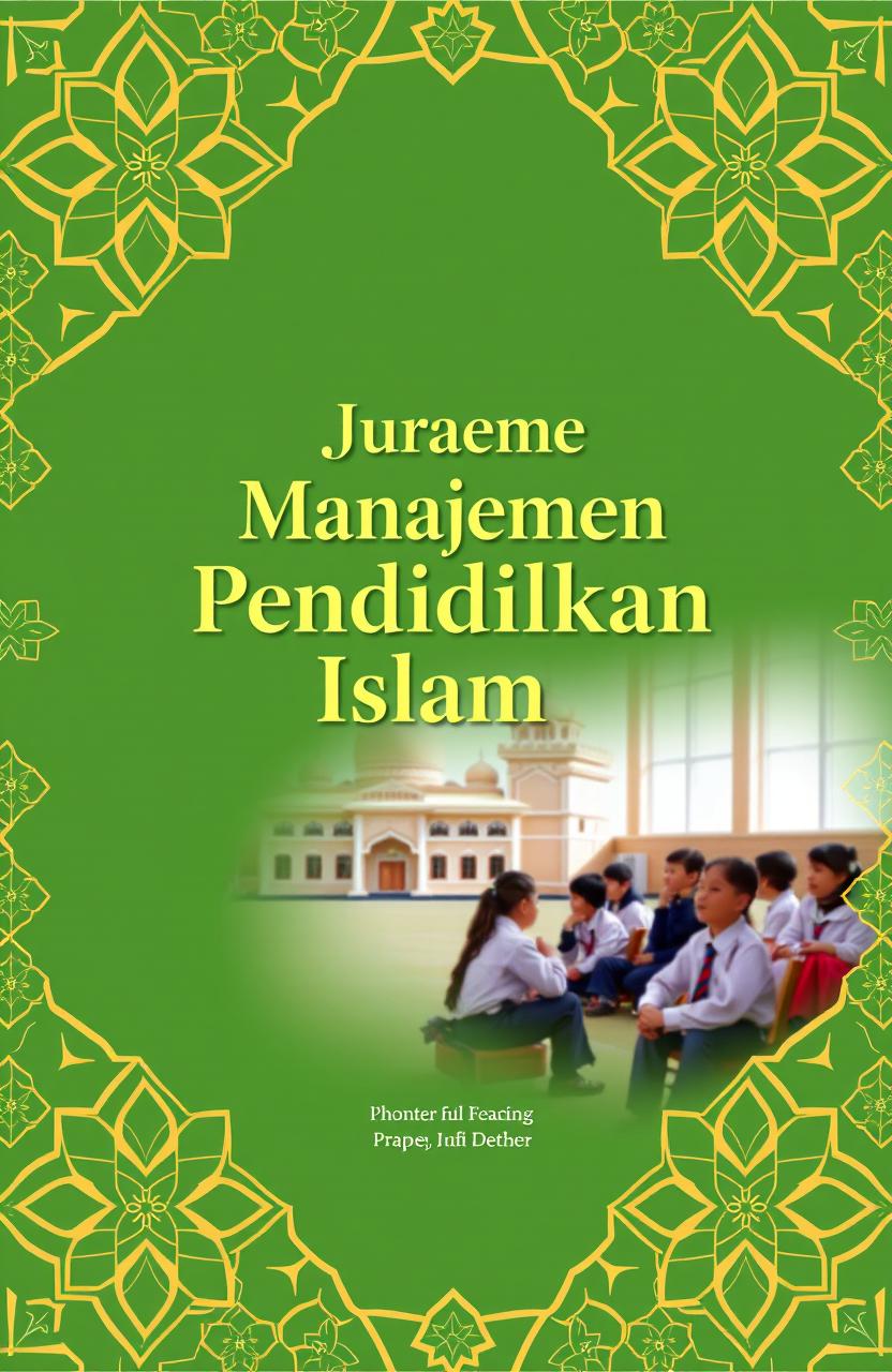 A professional journal cover design for an Islamic educational management journal