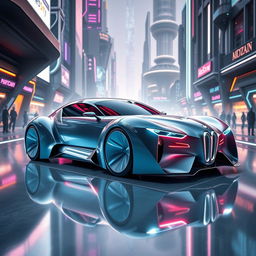 An avant-garde exotic supercar that seamlessly merges the classic design of a 1939 Chevrolet Coupe widebody with the futuristic, innovative features of a BMW SUV