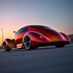 A unique supercar design that merges a 1939 Chevrolet Coupe with a futuristic BMW avant-garde style