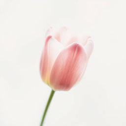 A beautifully soft and ethereal image of a faint tulip, slightly blurred or rendered in a watercolor style