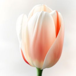 A softly rendered image of a faint tulip, beautifully watercolored with whimsical strokes