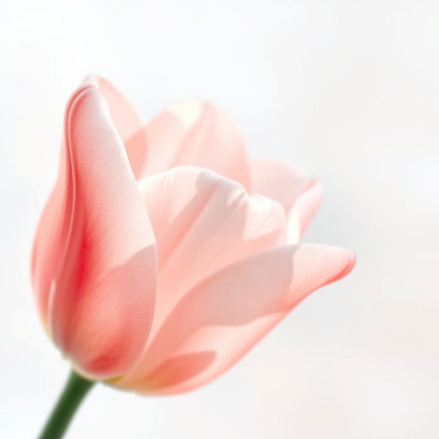 A softly rendered image of a faint tulip, beautifully watercolored with whimsical strokes