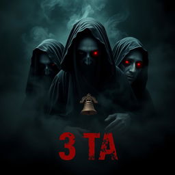 A cinematic horror movie poster titled '3 TA'