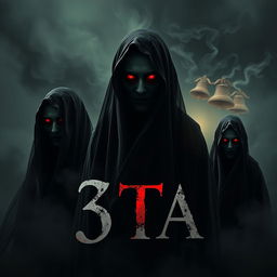 A cinematic horror movie poster titled '3 TA'