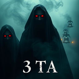 A cinematic horror movie poster titled '3 TA'