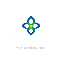 A modern and trendy logo design that embodies the theme 'Bringing Benefits to Others with All Our Resources'