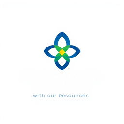 A modern and trendy logo design that embodies the theme 'Bringing Benefits to Others with All Our Resources'