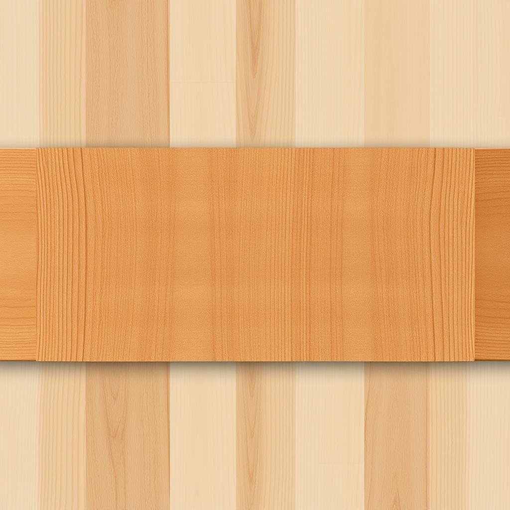 A stylish and elegant 2D rectangle wooden plank, featuring a rich wood grain texture and a warm, polished finish
