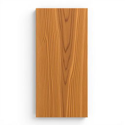 A stylish and elegant 2D rectangle wooden plank, featuring a rich wood grain texture and a warm, polished finish