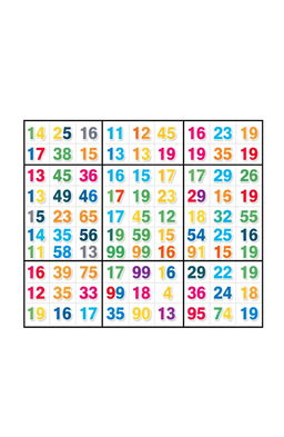 A detailed and vibrant illustration of a Sudoku puzzle grid