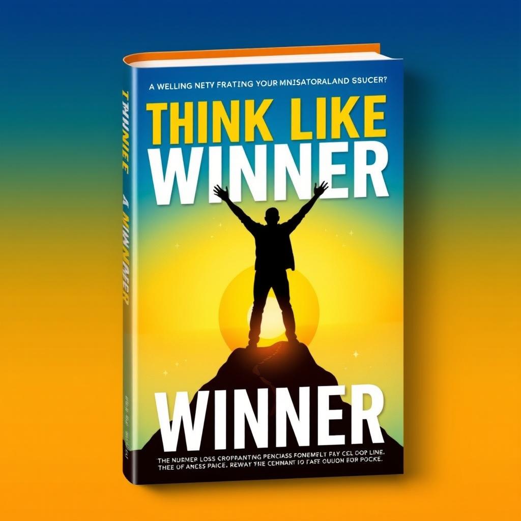 A bold and motivational book cover featuring the title 'Think Like a Winner' prominently displayed in eye-catching typography