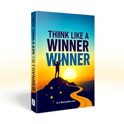 A striking book cover design for 'Think Like a Winner' with the title prominently featured in bold, motivational typography