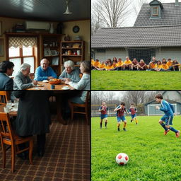 In January 1983, in the local café of two villages, a lively discussion takes place among the villagers about ways to foster growth in their community and plan land usage