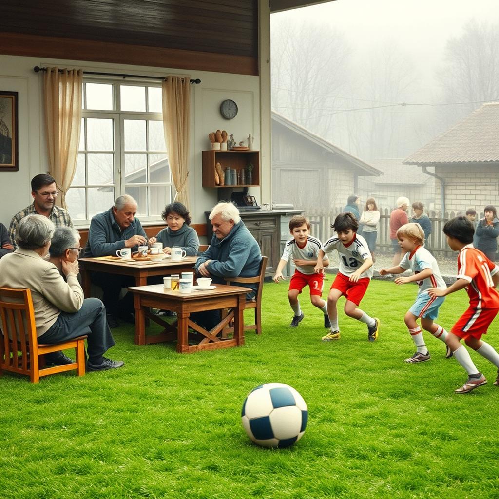 In January 1983, in the local café of two villages, a lively discussion takes place among the villagers about ways to foster growth in their community and plan land usage