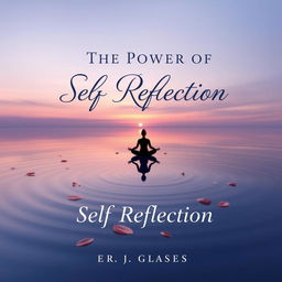 An elegant and thought-provoking book cover for 'The Power of Self Reflection'