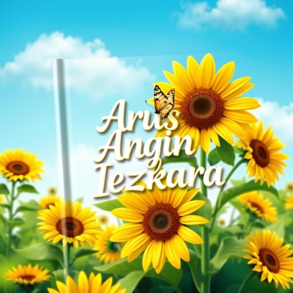A captivating book cover design for the title 'Arus Angin Iezkara'