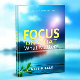 A visually striking book cover for a self-help book titled 'Focus on What Matters'