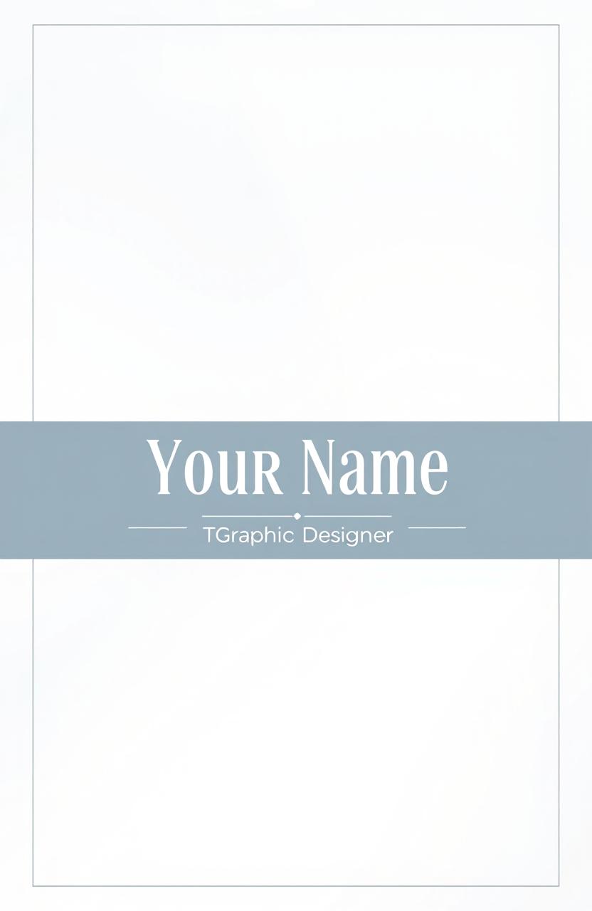 An elegant resume cover design, featuring a sophisticated layout