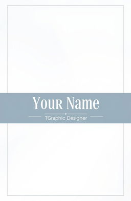 An elegant resume cover design, featuring a sophisticated layout