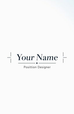 An elegant resume cover design, featuring a sophisticated layout