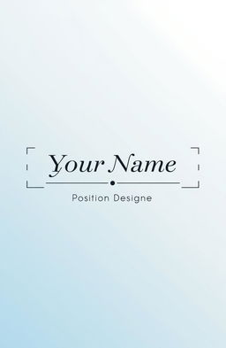 An elegant resume cover design, featuring a sophisticated layout