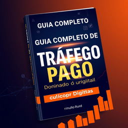 An eye-catching book cover design for 'Guia Completo de Tráfego Pago: Dominando o Mundo Digital'