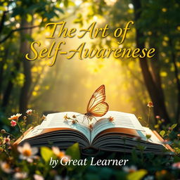 A beautiful and enchanting book cover for 'The Art of Self-Awareness' by Great Learner