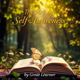 A beautiful and enchanting book cover for 'The Art of Self-Awareness' by Great Learner