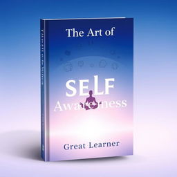 A captivating book cover for 'The Art of Self-Awareness' by Great Learner, featuring a serene and introspective design