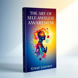 A visually striking book cover for 'The Art of Self-Awareness: Unlocking Your True Potential' by Great Learner