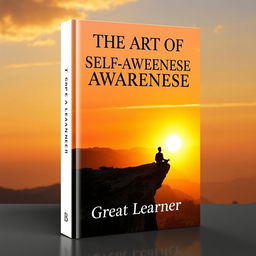 A captivating book cover for 'The Art of Self-Awareness' by Great Learner