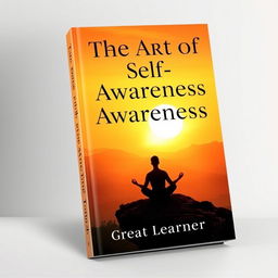 A captivating book cover for 'The Art of Self-Awareness' by Great Learner