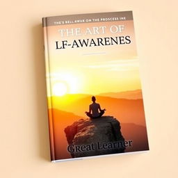 A captivating book cover for 'The Art of Self-Awareness' by Great Learner