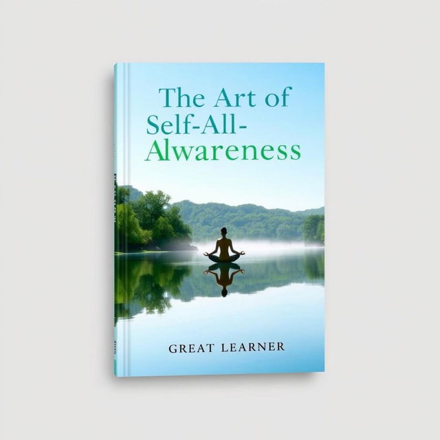 A fresh and engaging book cover for 'The Art of Self-Awareness' by Great Learner