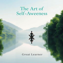 A fresh and engaging book cover for 'The Art of Self-Awareness' by Great Learner