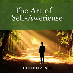 An inviting book cover for 'The Art of Self-Awareness' by Great Learner