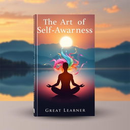 A visually captivating book cover for 'The Art of Self-Awareness' by Great Learner