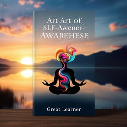 A visually captivating book cover for 'The Art of Self-Awareness' by Great Learner