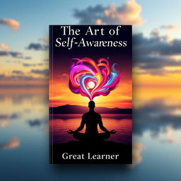 A visually captivating book cover for 'The Art of Self-Awareness' by Great Learner