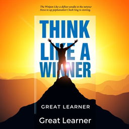 A captivating book cover for 'Think Like a Winner' by Great Learner