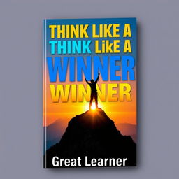 A captivating book cover for 'Think Like a Winner' by Great Learner