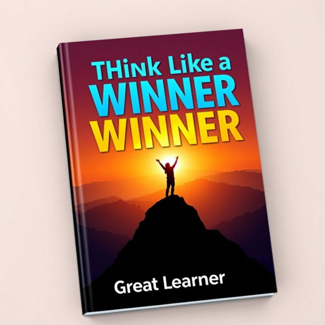 A captivating book cover for 'Think Like a Winner' by Great Learner