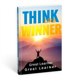 A captivating book cover for 'Think Like a Winner' by Great Learner