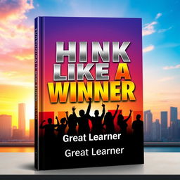 An inspiring book cover design for 'Think Like a Winner' by Great Learner, created by candid-cedar