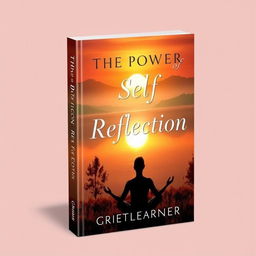 A captivating book cover design for 'The Power of Self-Reflection' by Great Learner