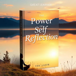 A captivating book cover design for 'The Power of Self-Reflection' by Great Learner