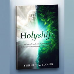 An artistic book cover for 'Holyshift: My Story of Transformation from an Ordinary to an Extraordinary Life'